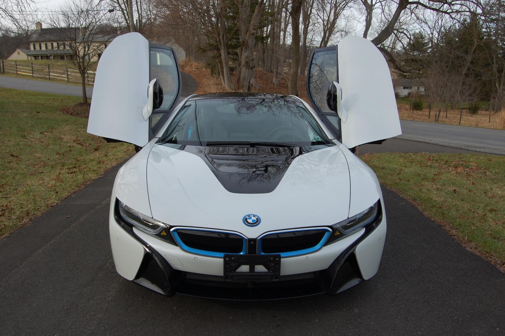 2019 White /Brown Leather BMW i8 (WBY2Z4C50KV) with an 3 cylinder Turbo/ Electric drive engine, Automatic transmission, located at 6528 Lower York Road, New Hope, PA, 18938, (215) 862-9555, 40.358707, -74.977882 - Here we have a beautiful looking and driving 2019 BMW i8 with 7,497 miles. This BMW has a 3 cylinder turbo gas engine with electric motors putting power to all four wheels via an automatic transmission. The interior offers brown leather, keyless entry, cruise control, tilt steering wheel, power wind - Photo#68